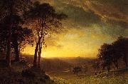 Albert Bierstadt Sacramento River Valley painting